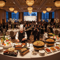 Full-service off-site Asian catering at large event venue